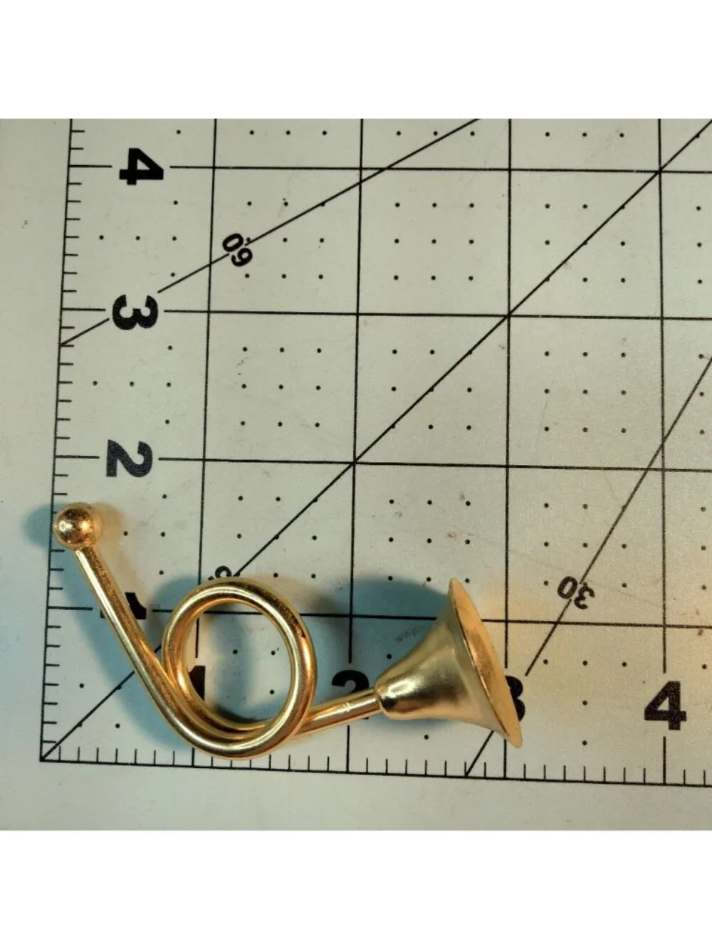Miniature  French Horn Bugle Christmas Ornament Decor Crafts